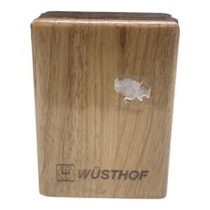 NWT WUSTHOF 6-Slot Steak Knife Block Rubberwood #7251-1